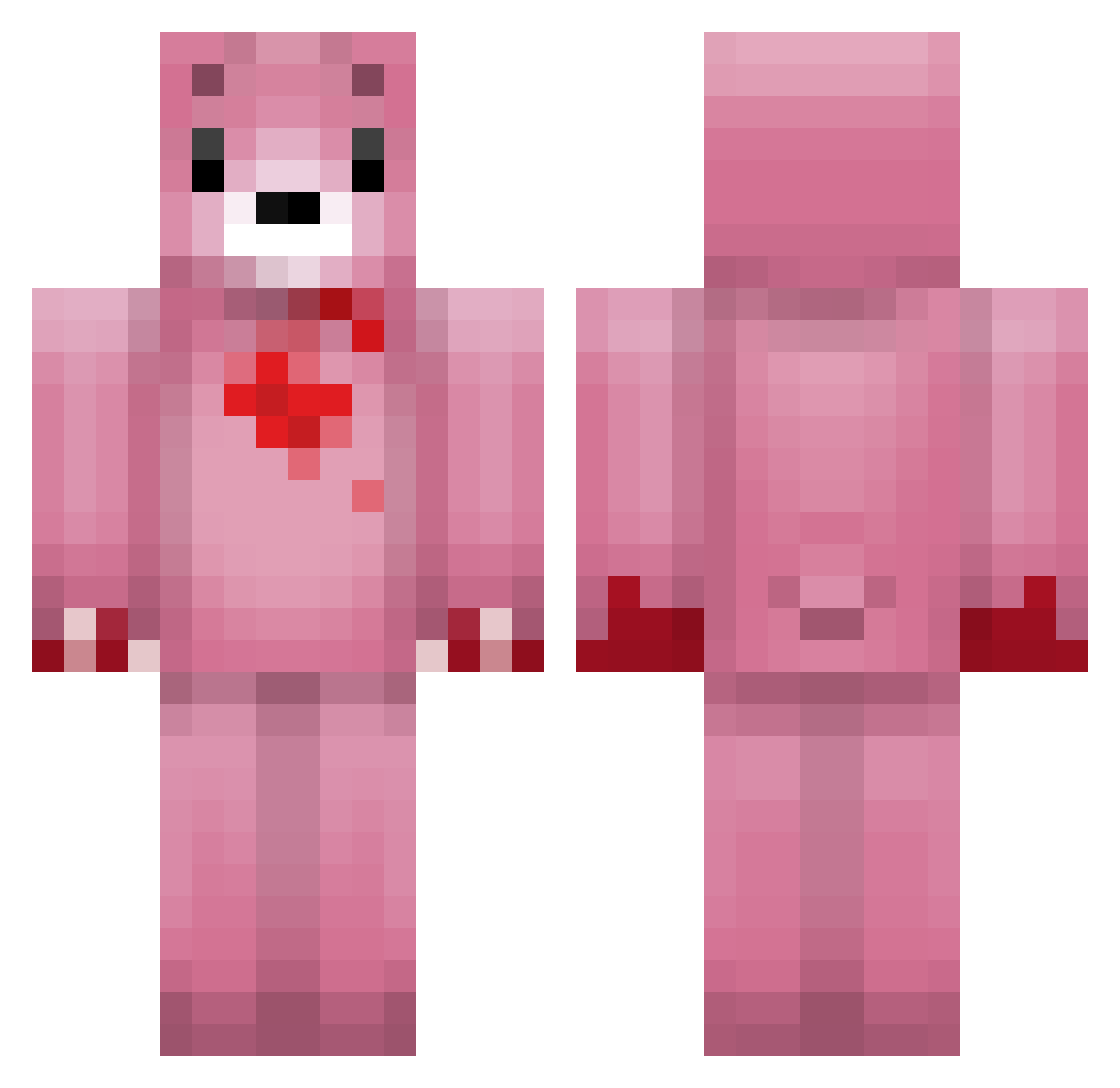 galgulina Minecraft skin, front and back view