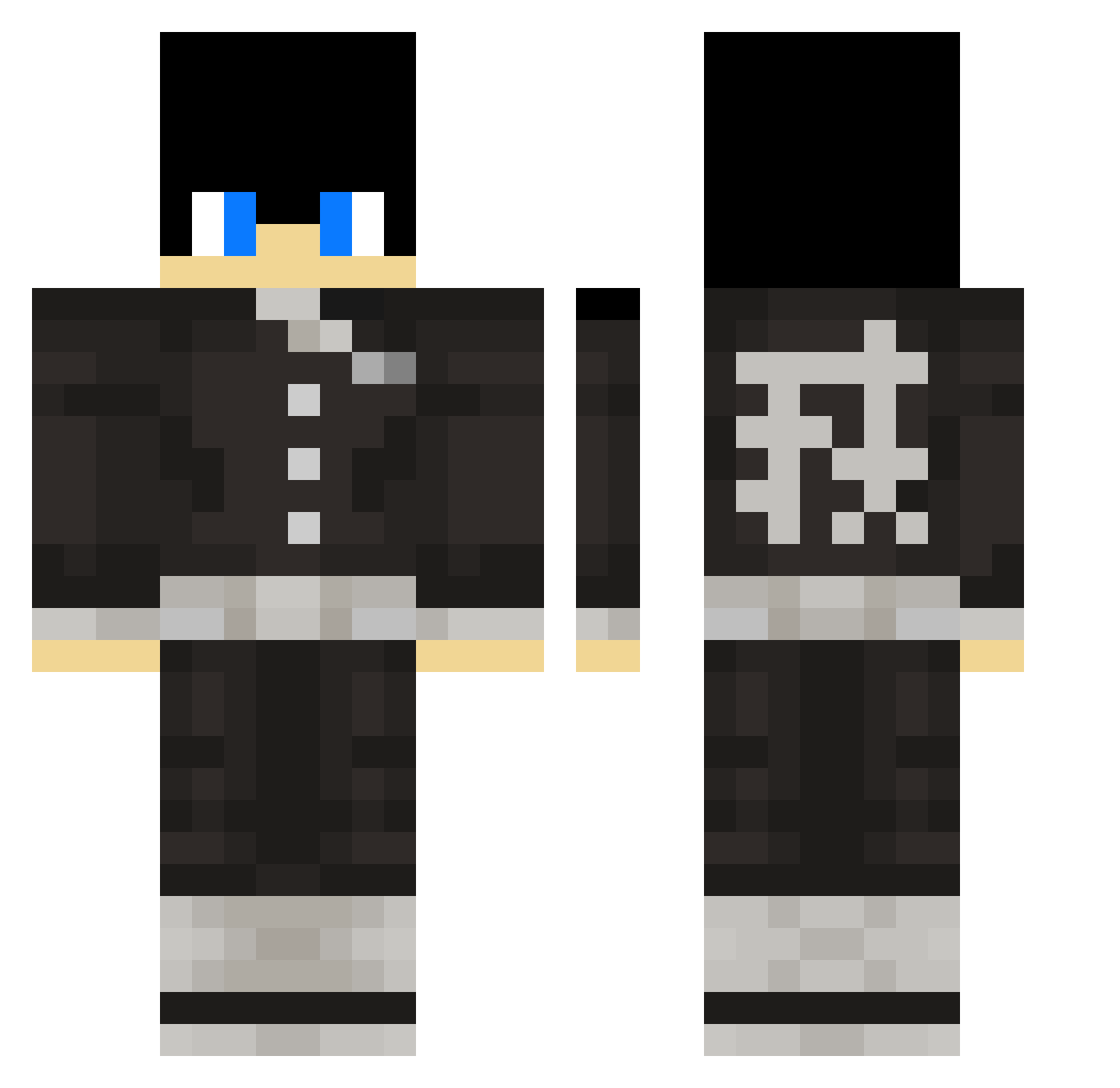 Akaikai47 Minecraft skin, front and back view
