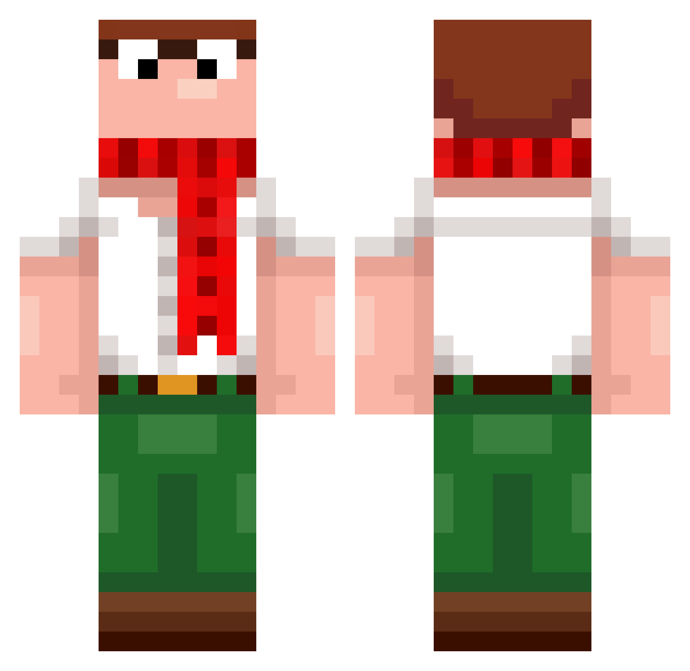 FrankOc3an Minecraft skin, front and back view