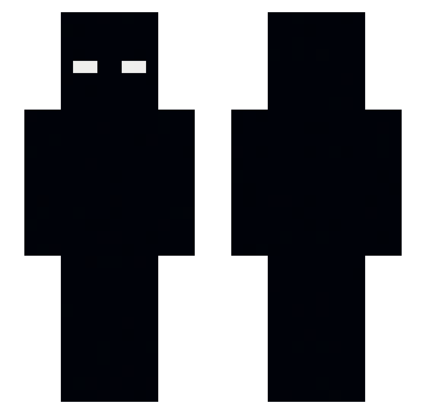 Crypticuh Minecraft skin, front and back view