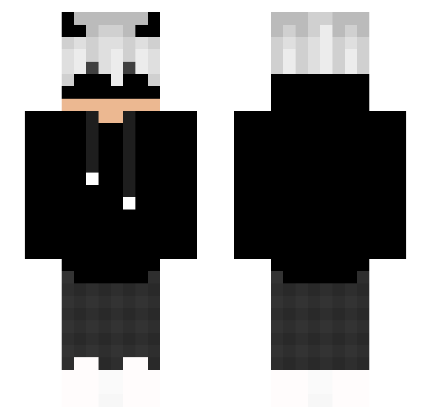 St0rmin Minecraft skin, front and back view