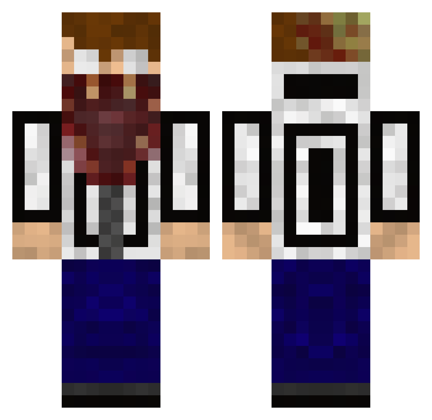 RyanAnderson Minecraft skin, front and back view