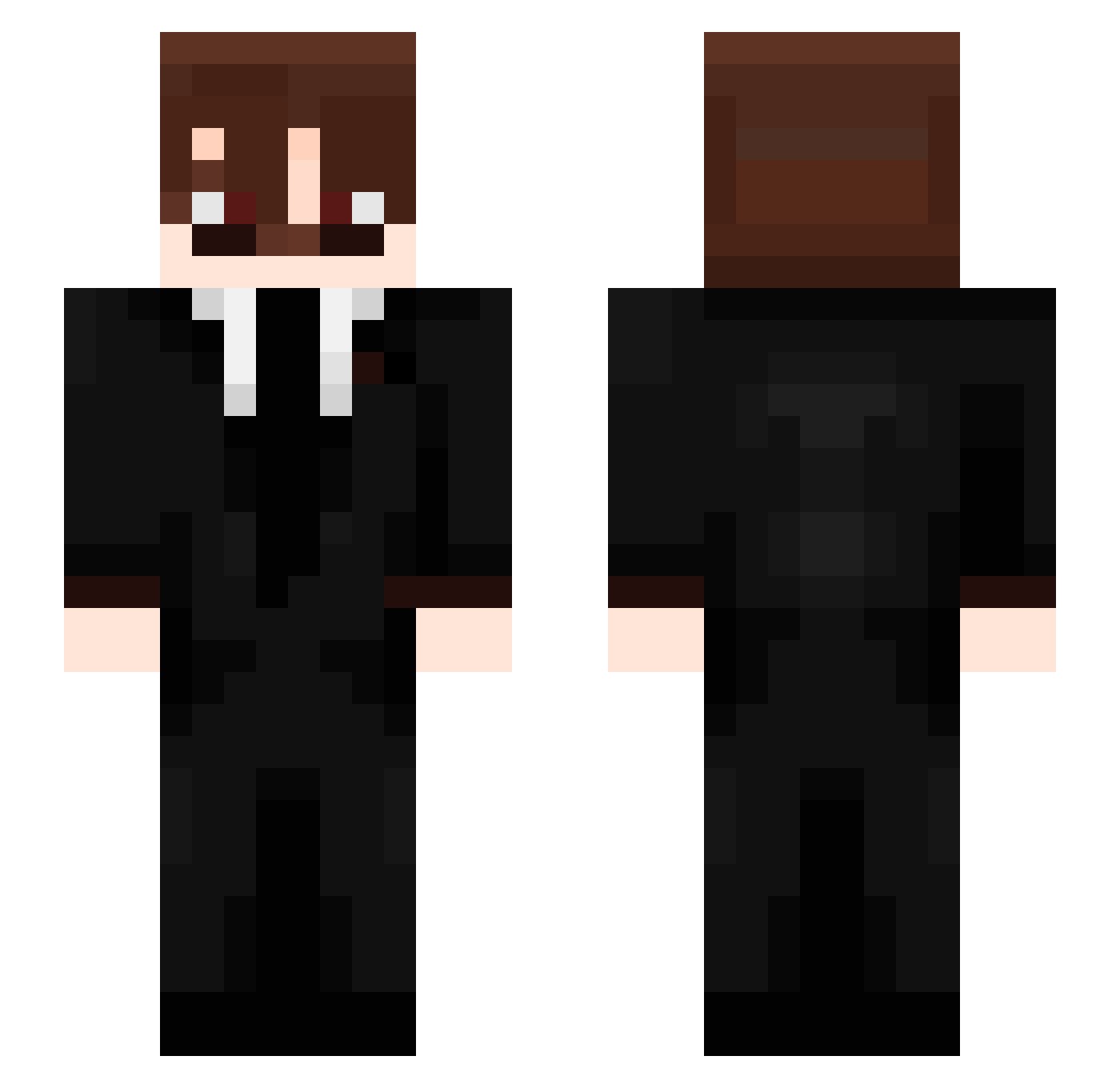 ucasp Minecraft skin, front and back view
