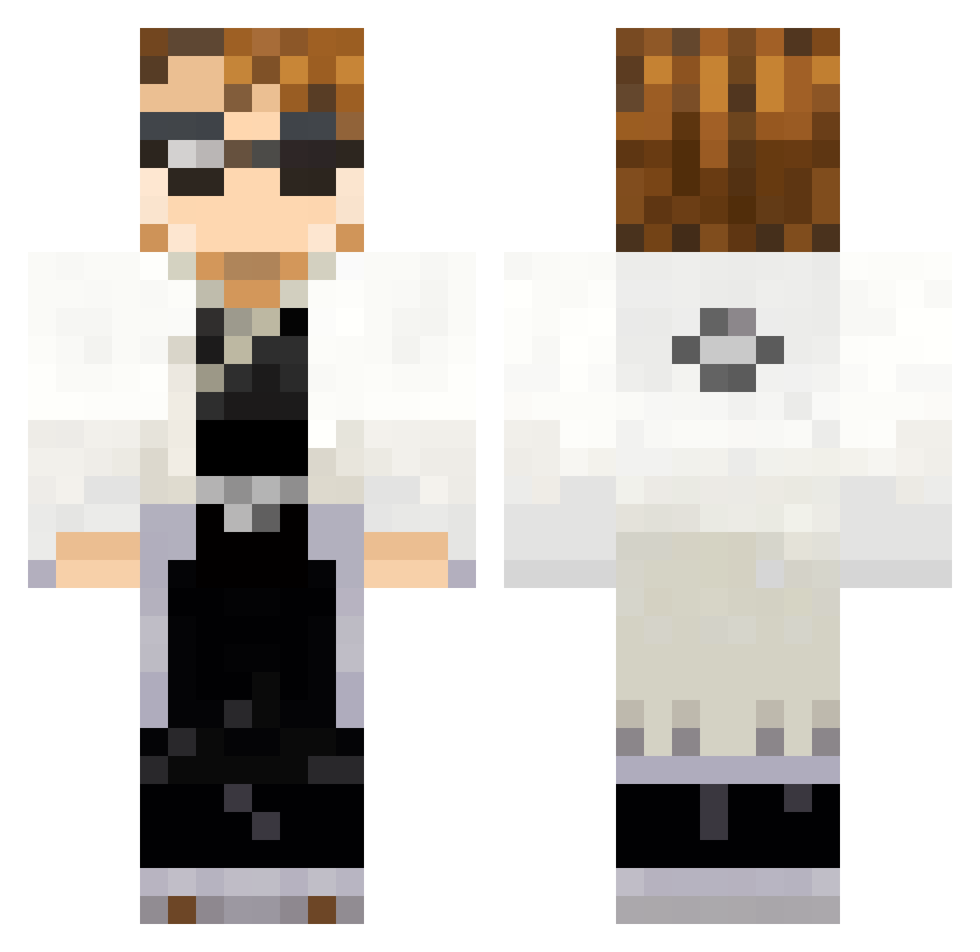Neons31 Minecraft skin, front and back view