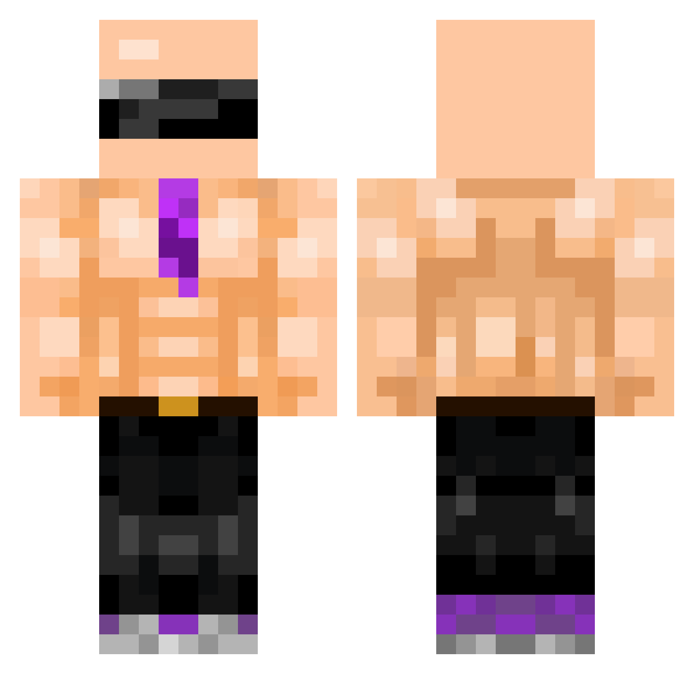 Perseo_33 Minecraft skin, front and back view