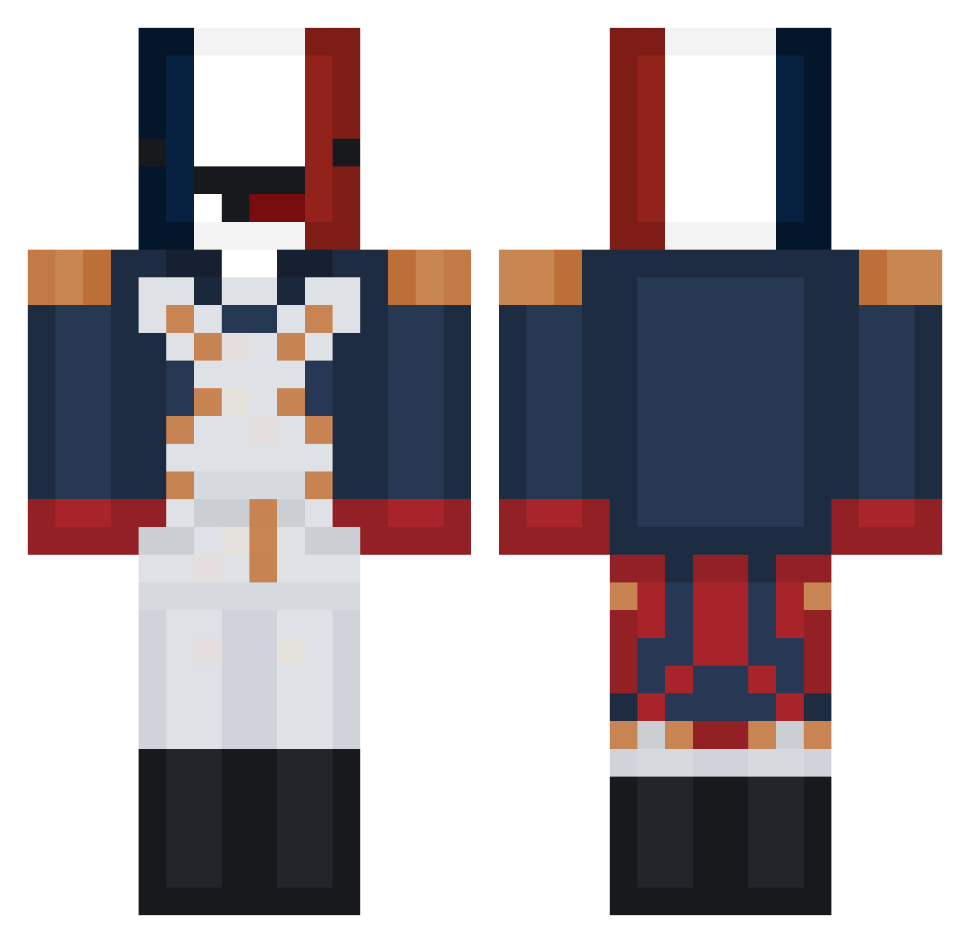 Geem5326 Minecraft skin, front and back view
