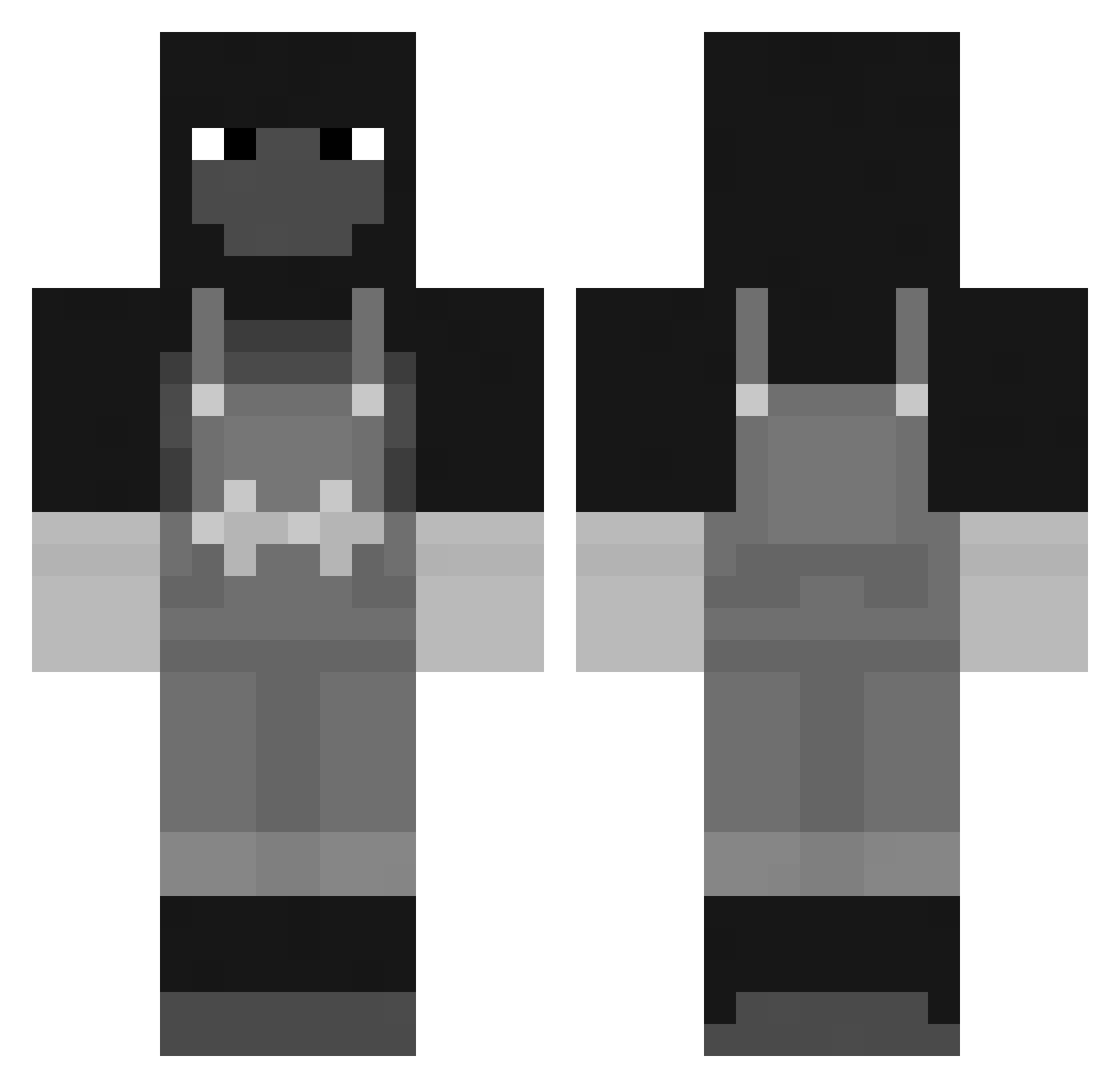 Hard_Wins Minecraft skin, front and back view