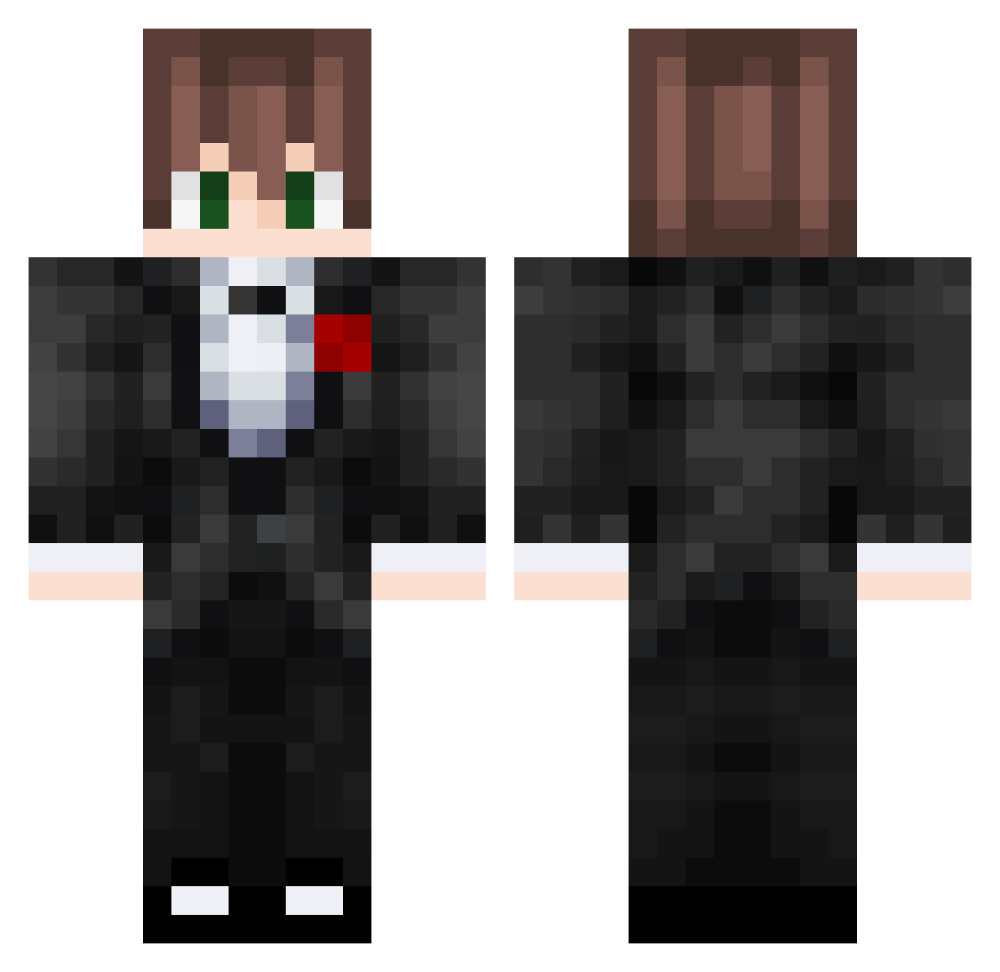 TheScorpionOnly Minecraft skin, front and back view