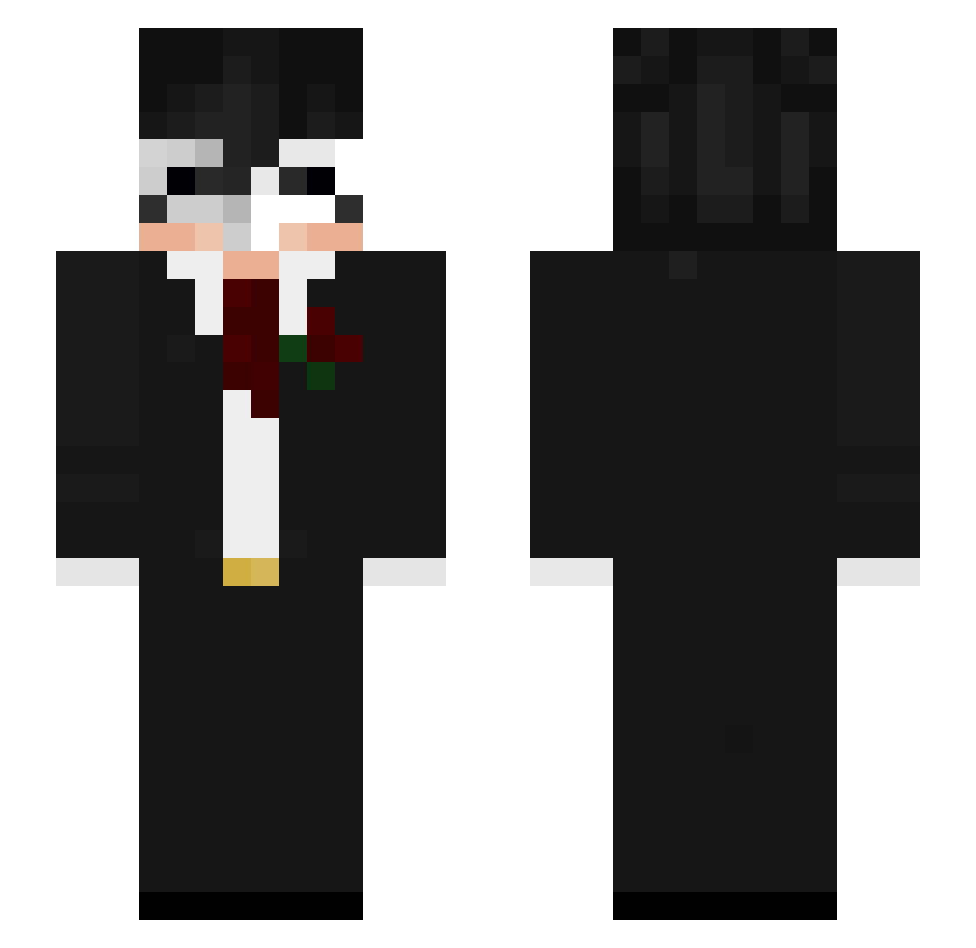 CBT Minecraft skin, front and back view