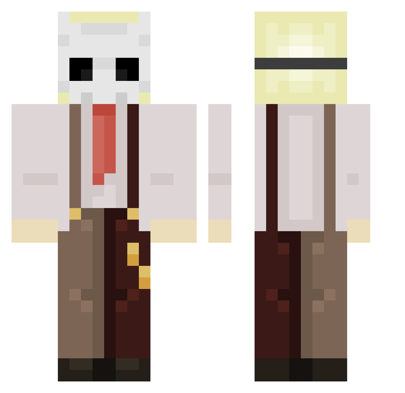 Kero_k0i Minecraft skin, front and back view