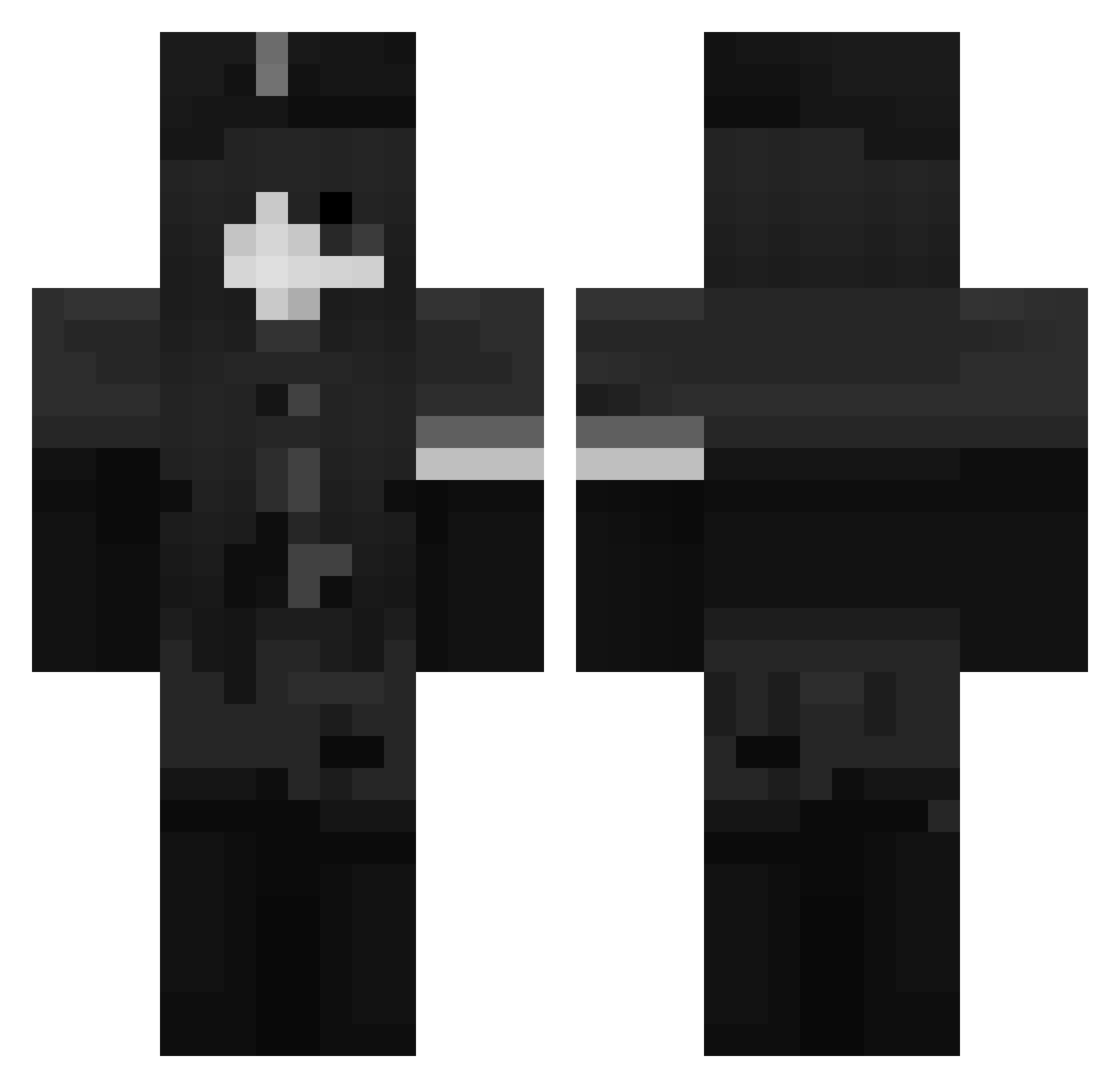 LindaSofiia Minecraft skin, front and back view