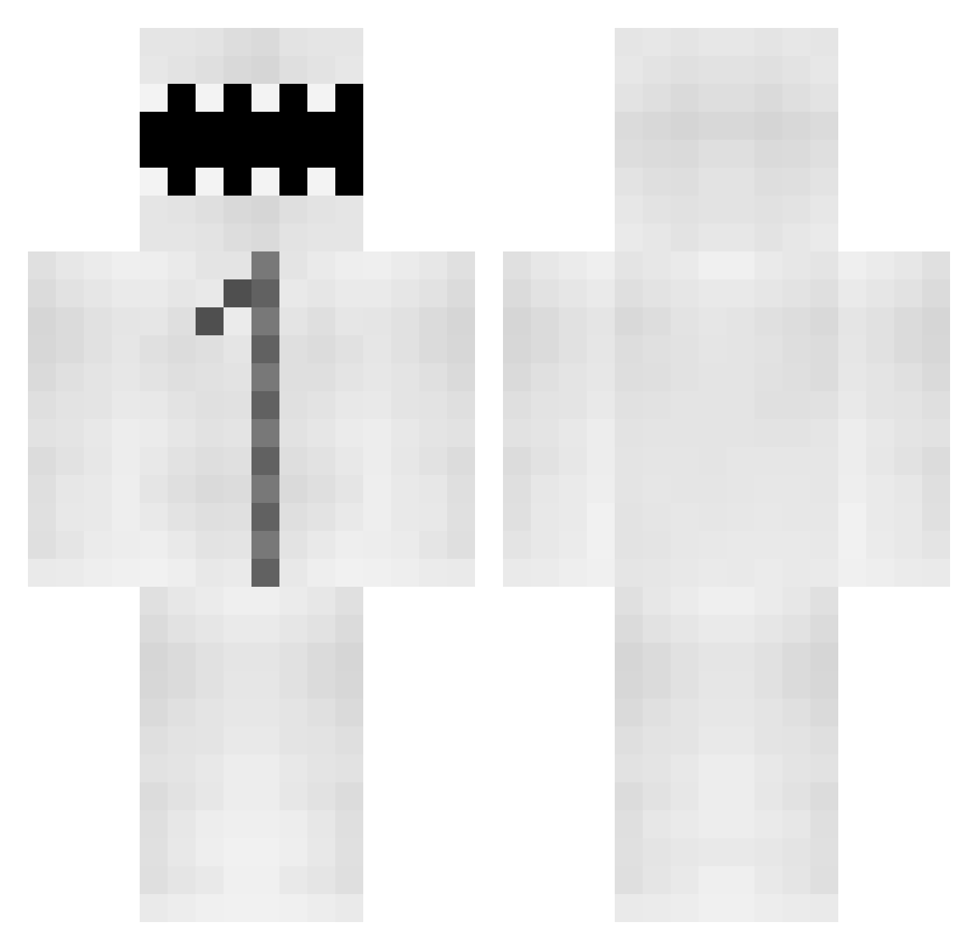 xISwafe Minecraft skin, front and back view