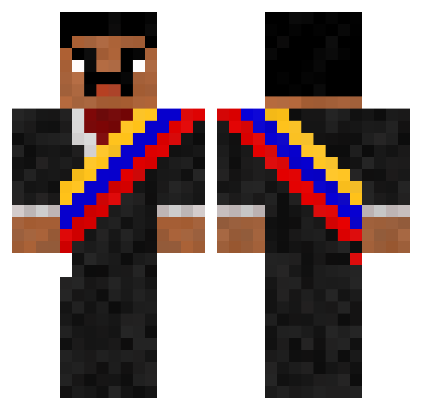 titon_o Minecraft skin, front and back view