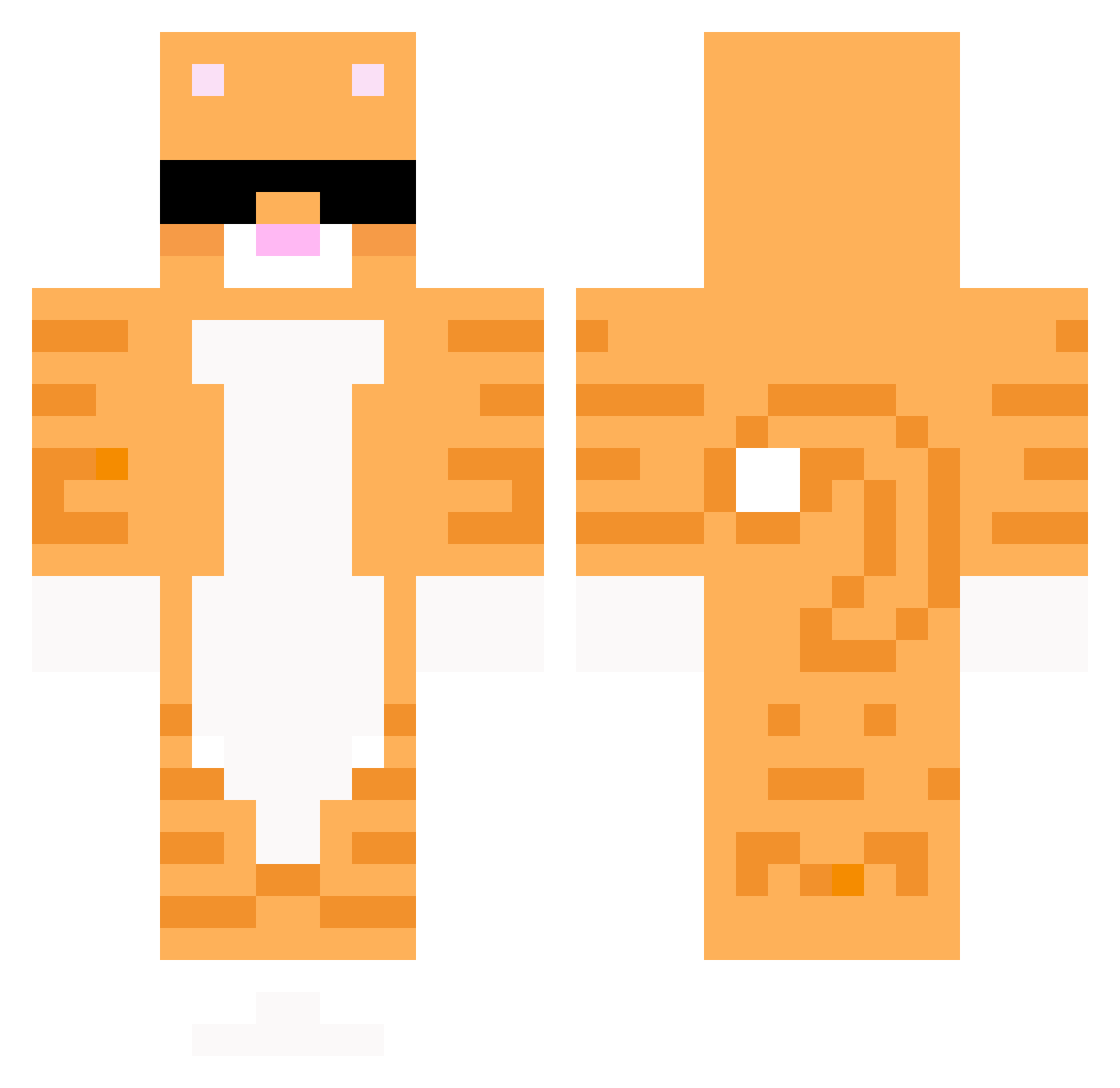 LALU_244 Minecraft skin, front and back view