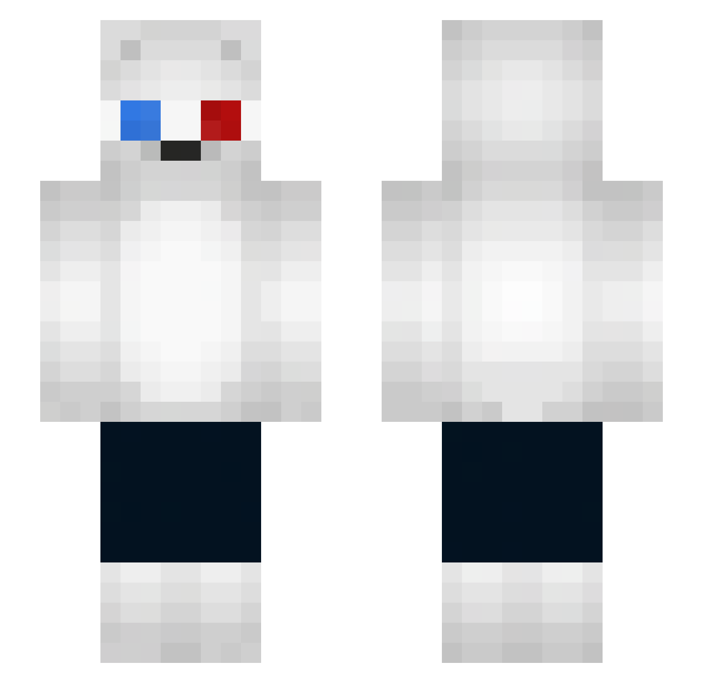 itsosai Minecraft skin, front and back view