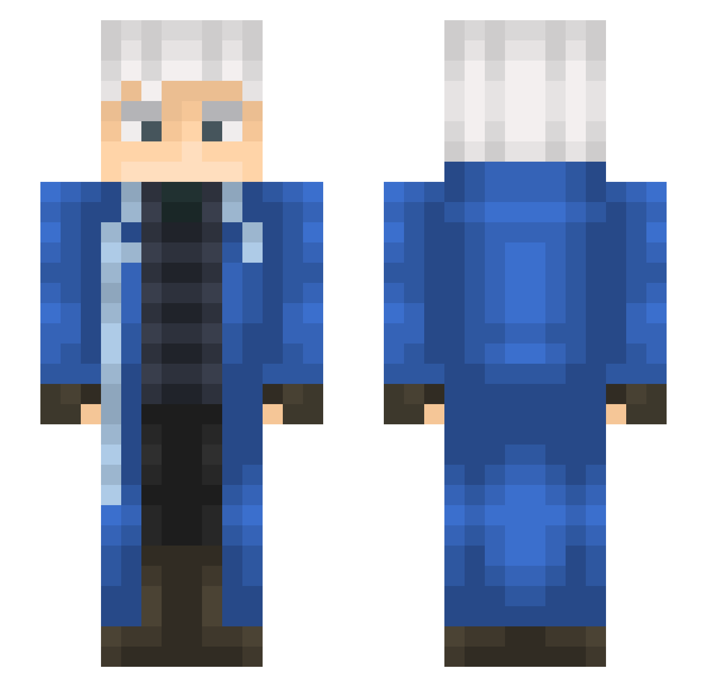 Slime175_ Minecraft skin, front and back view