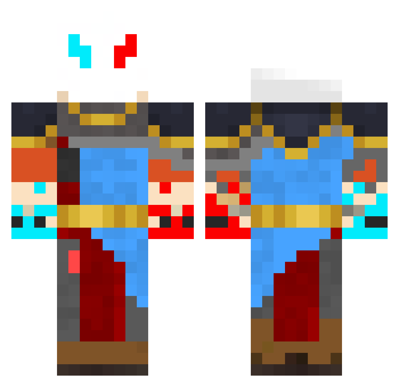 NinoNook Minecraft skin, front and back view