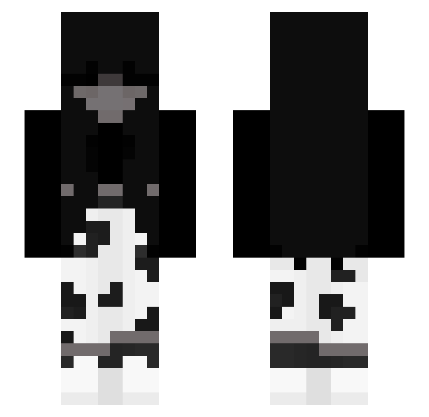 amelkaxxxx Minecraft skin, front and back view