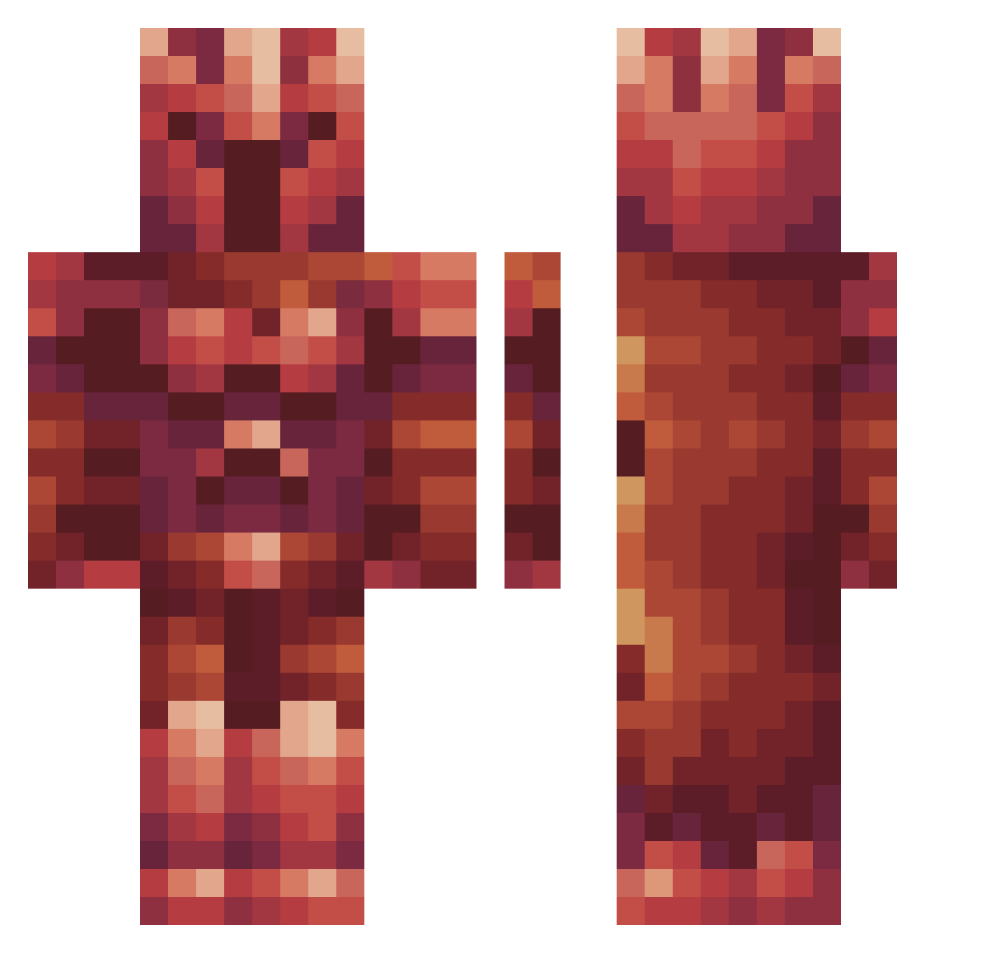 Tomi97 Minecraft skin, front and back view