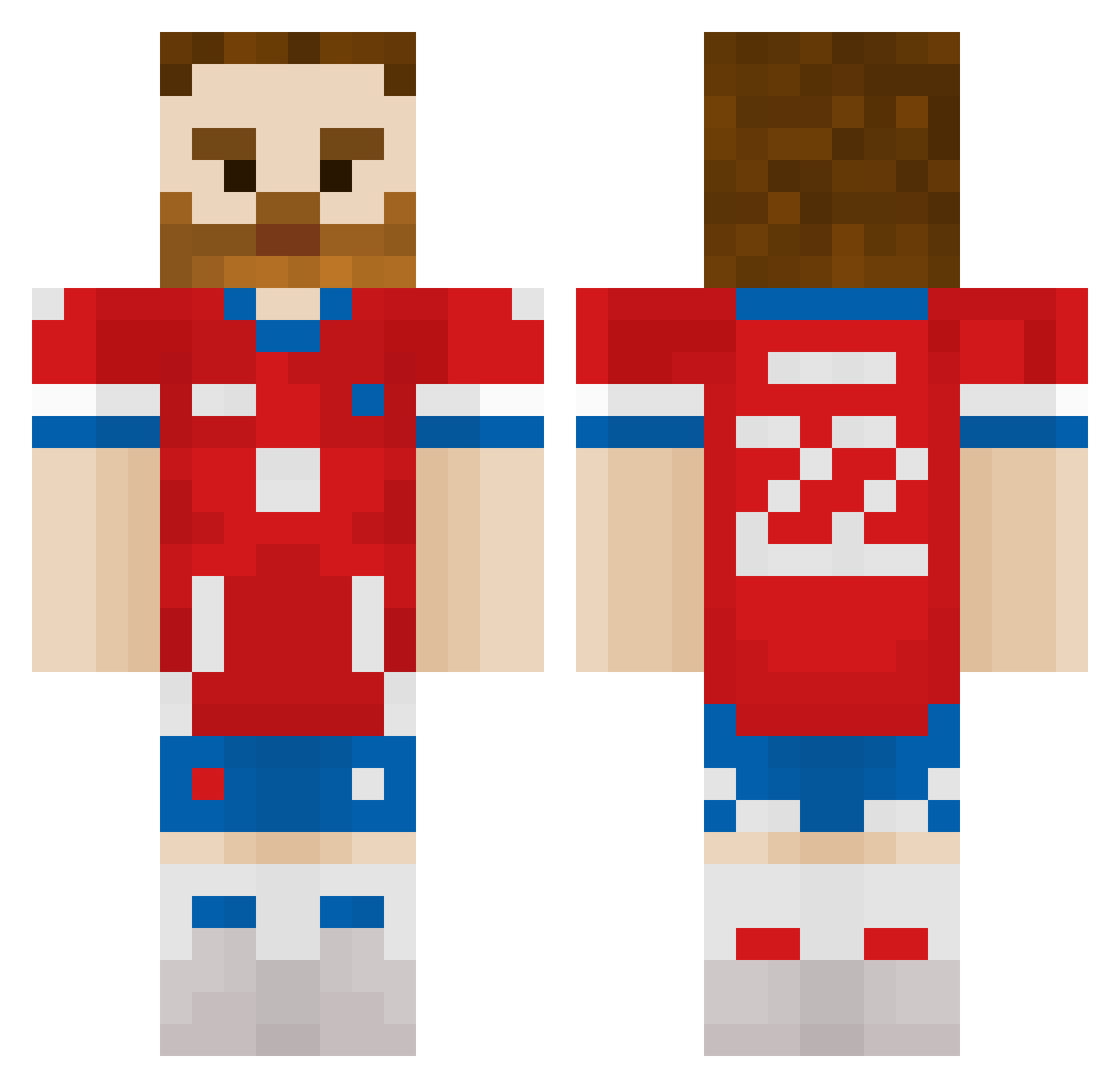 Manell_ Minecraft skin, front and back view