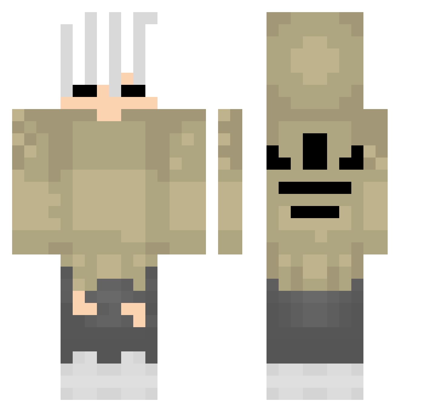 I3_E_T_E_P Minecraft skin, front and back view
