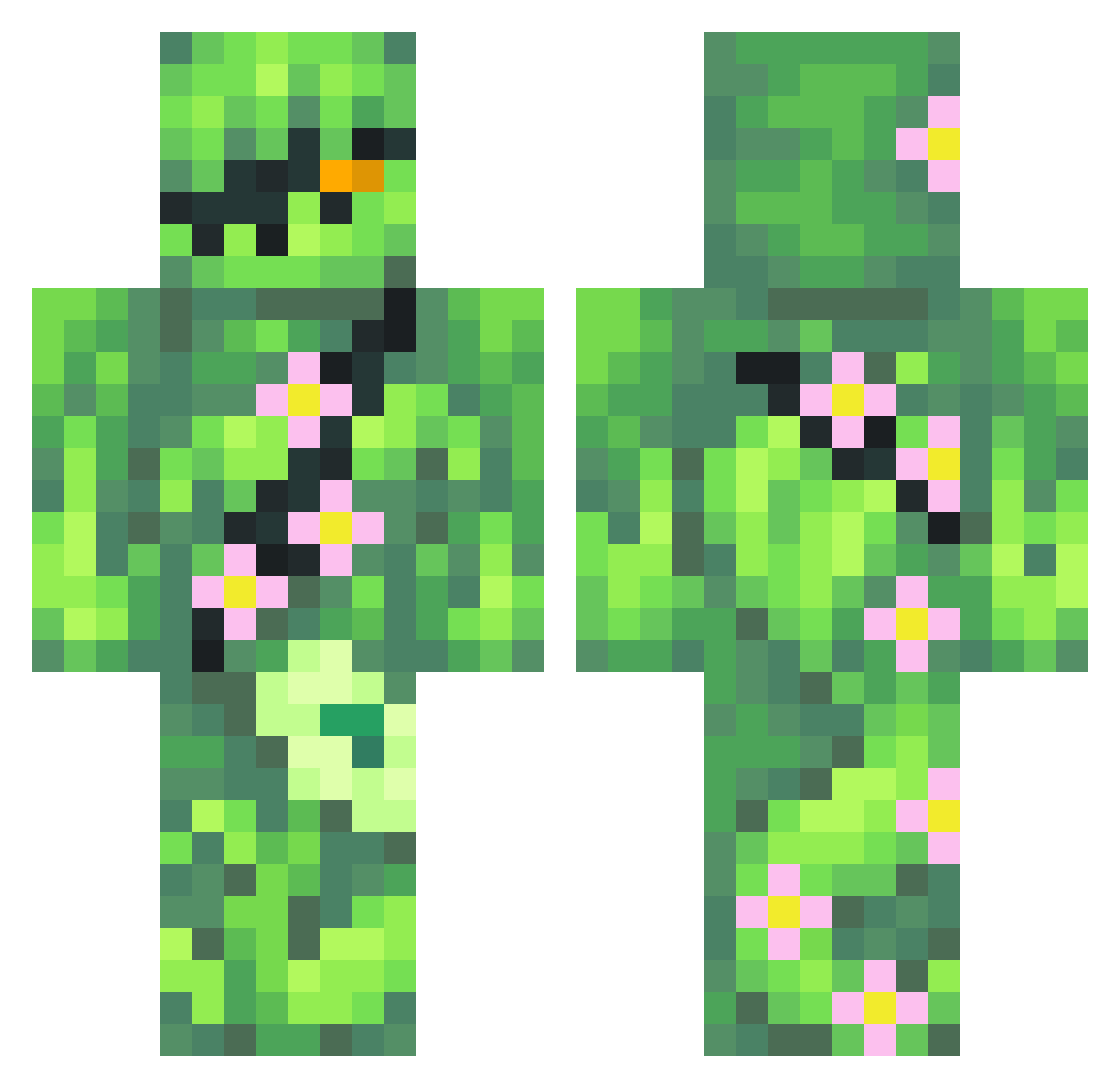 __LemonJuice_ Minecraft skin, front and back view