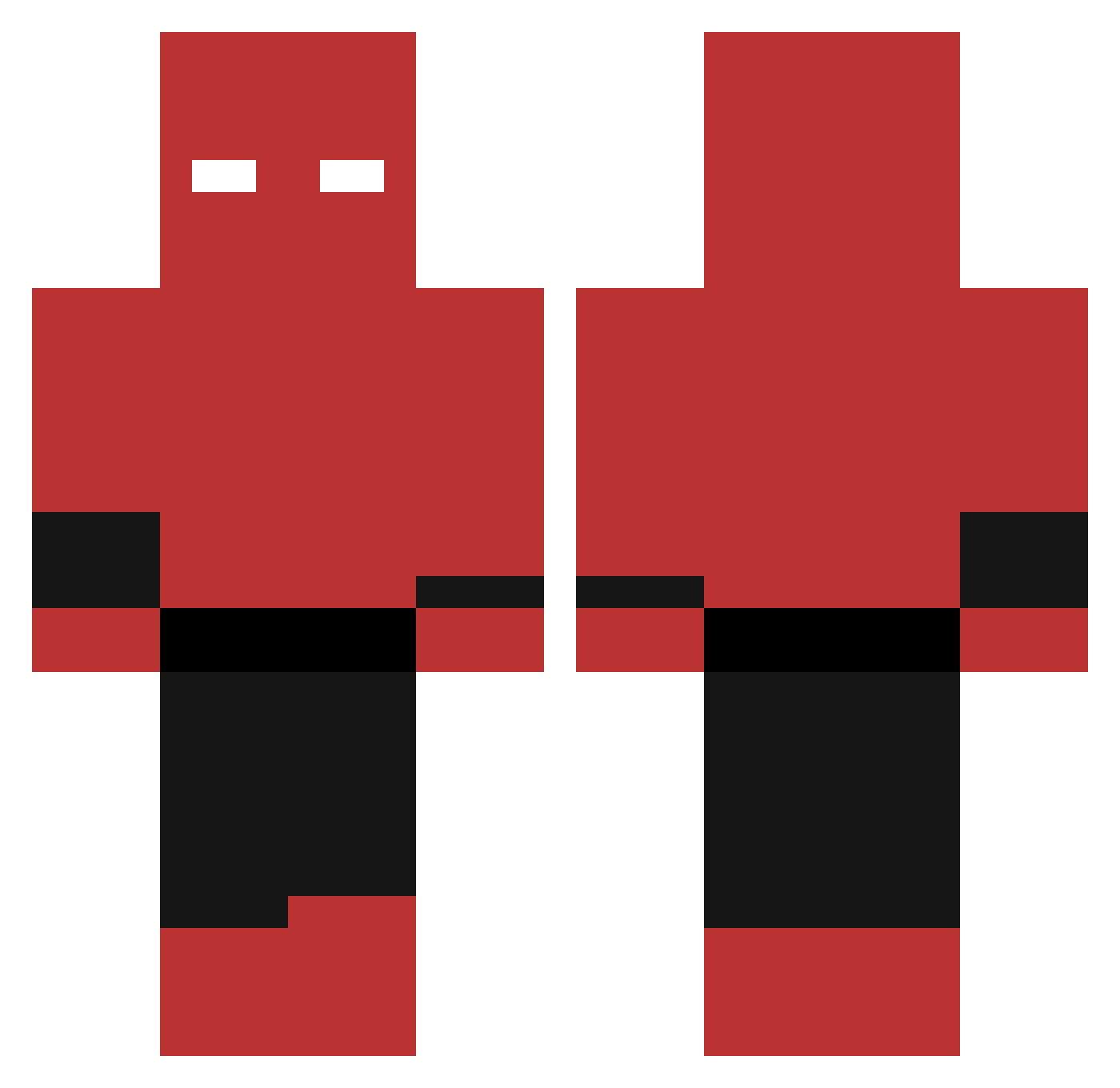 Red_DudO Minecraft skin, front and back view