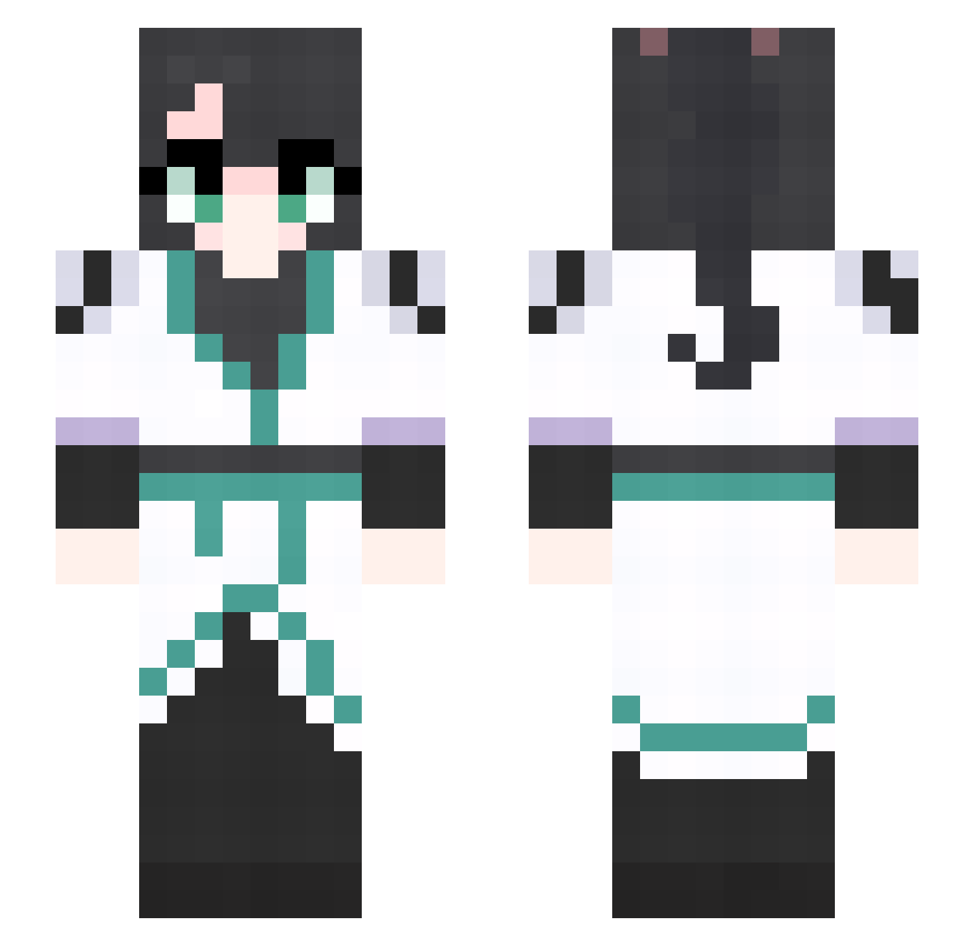 lee_Woo_k Minecraft skin, front and back view