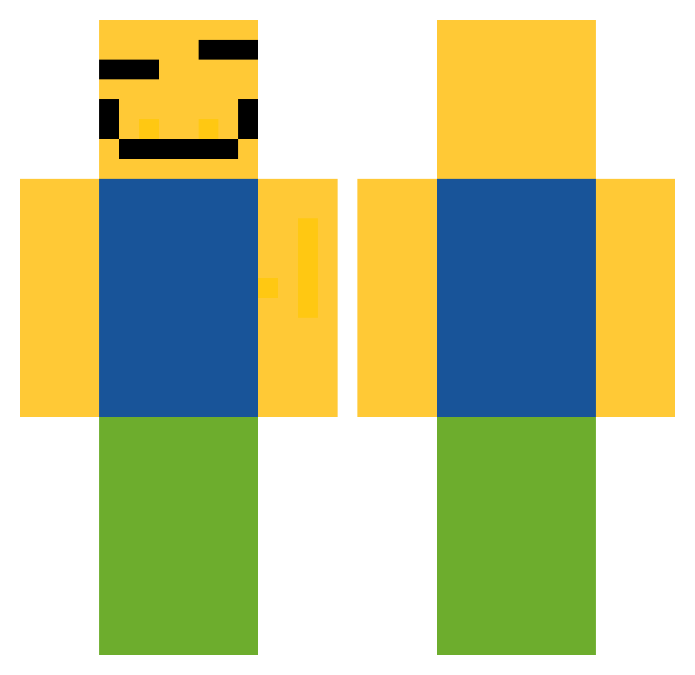 idkminecraft344 Minecraft skin, front and back view