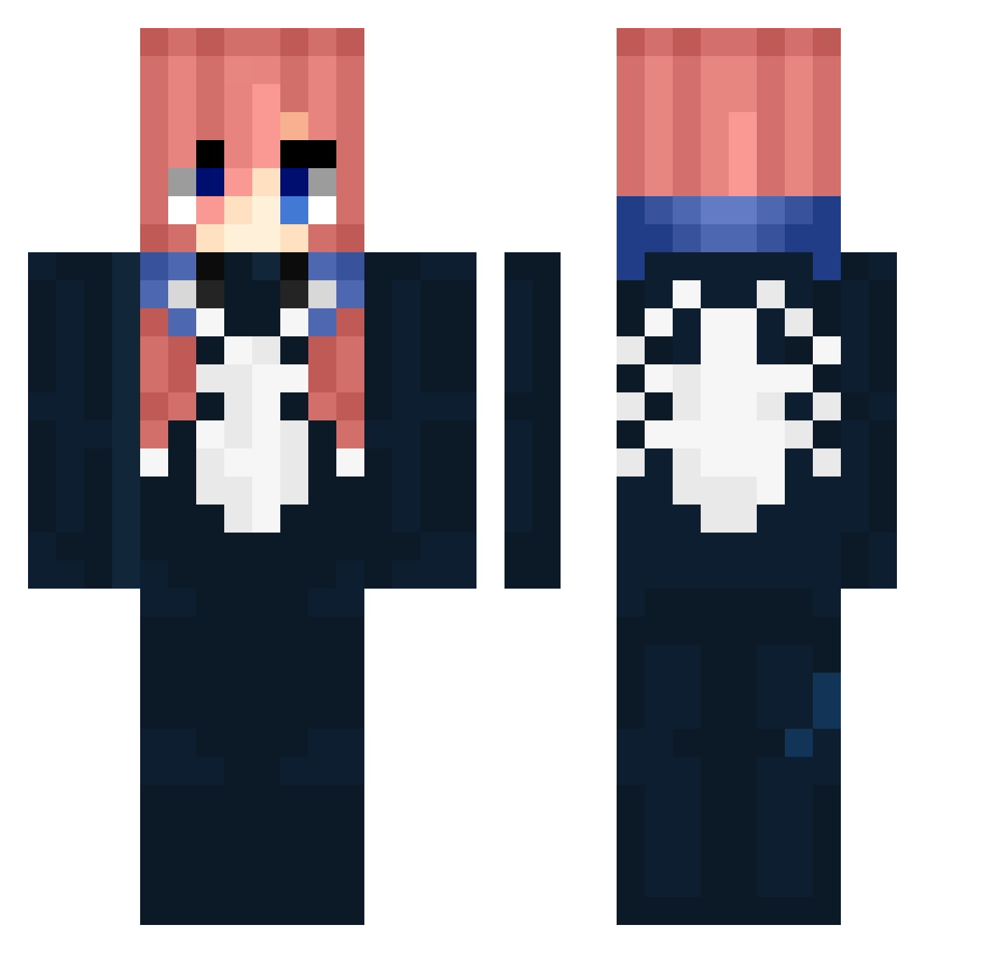 TitoCalderas Minecraft skin, front and back view