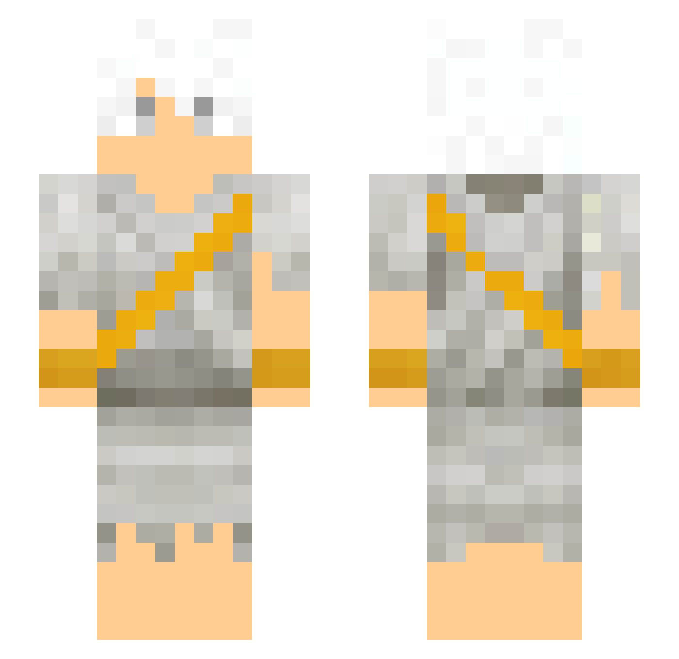 JereDrd Minecraft skin, front and back view