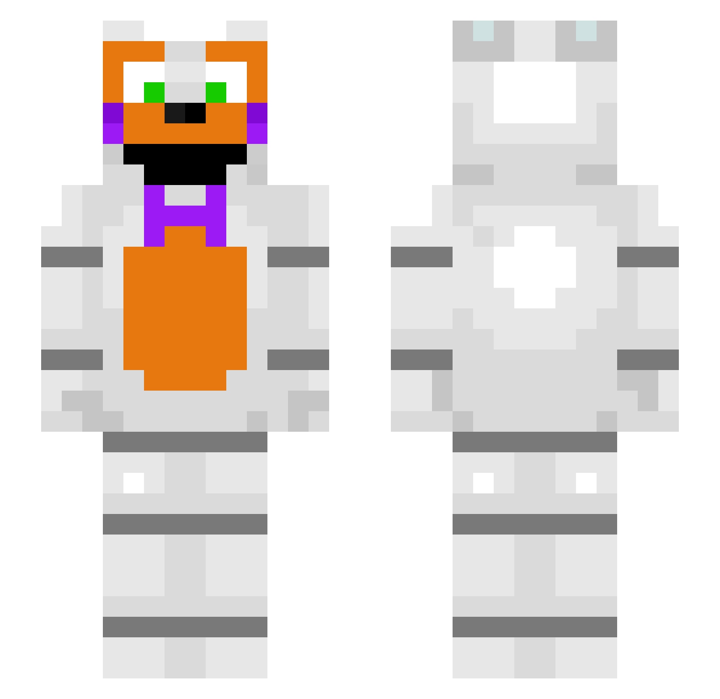 amyminer65 Minecraft skin, front and back view