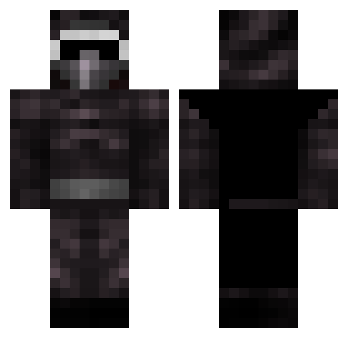 _SolrFlare_ Minecraft skin, front and back view