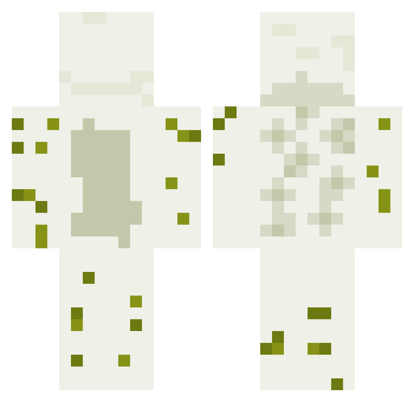 Odinnner Minecraft skin, front and back view