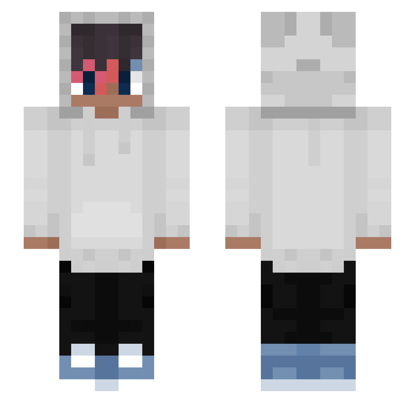 Vigillant3 Minecraft skin, front and back view