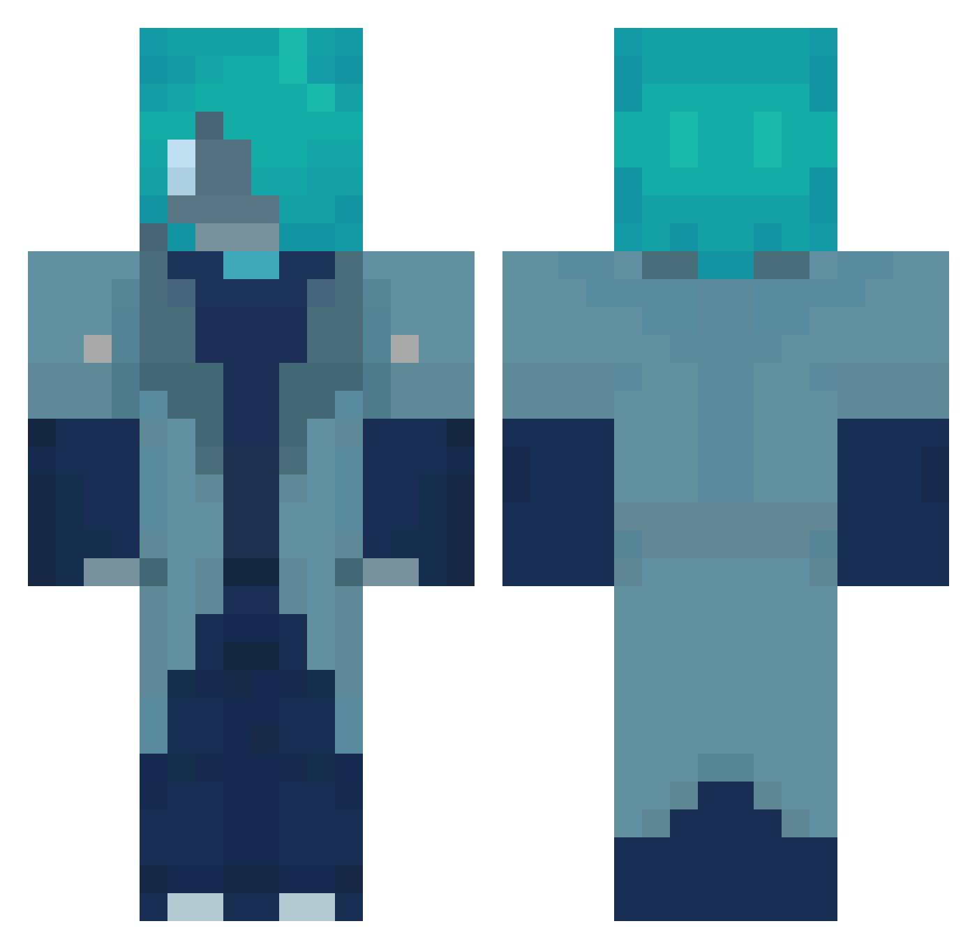 frogmeme86 Minecraft skin, front and back view