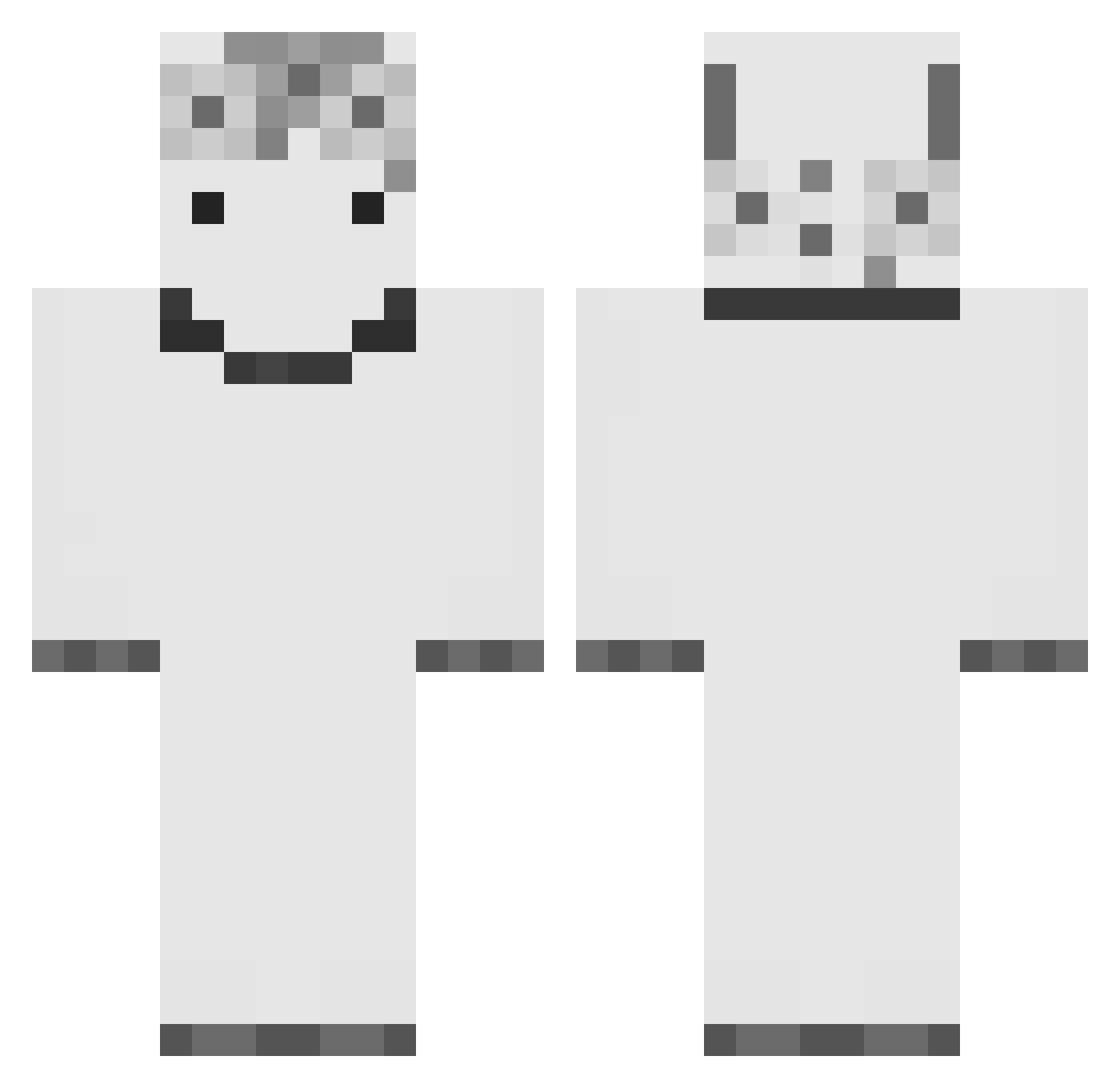 Dxnny_ok Minecraft skin, front and back view