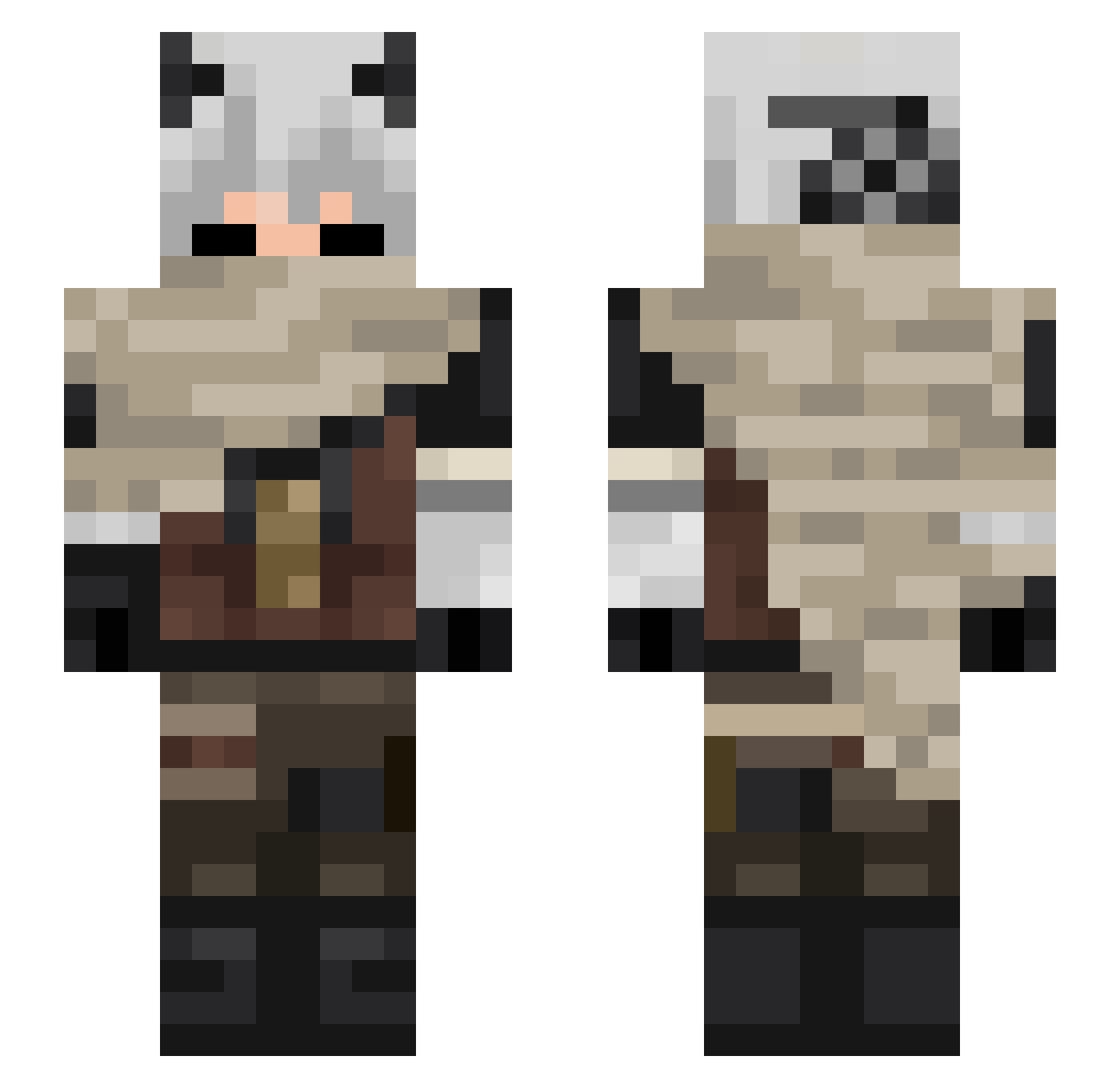 CT_YUN Minecraft skin, front and back view