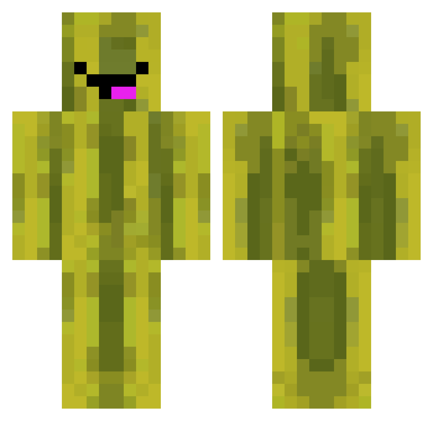 watermelon0131 Minecraft skin, front and back view