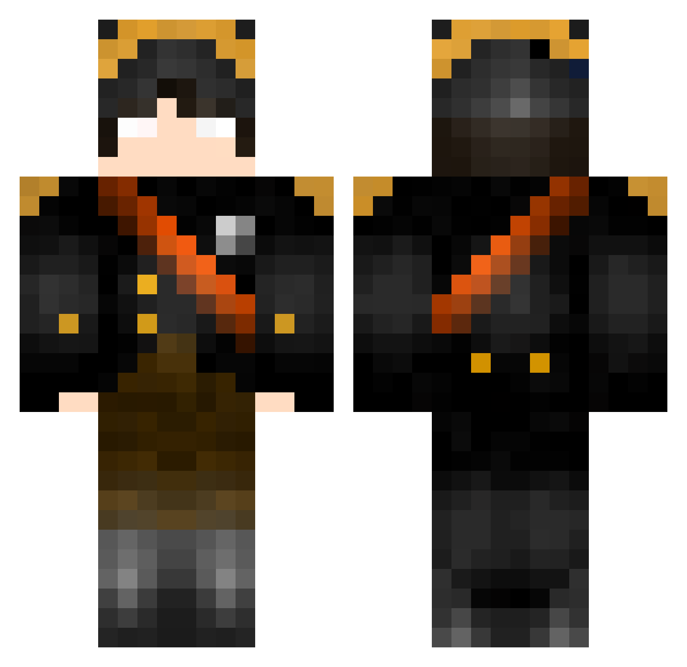 Bizzo__ Minecraft skin, front and back view
