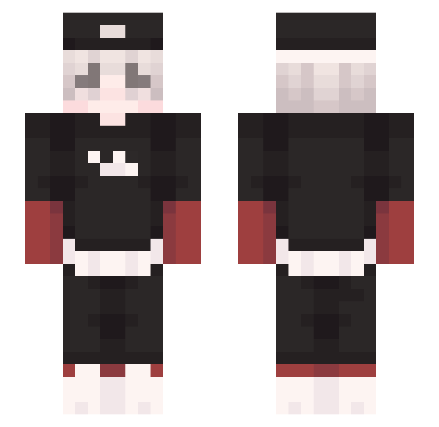 Bazou___ Minecraft skin, front and back view