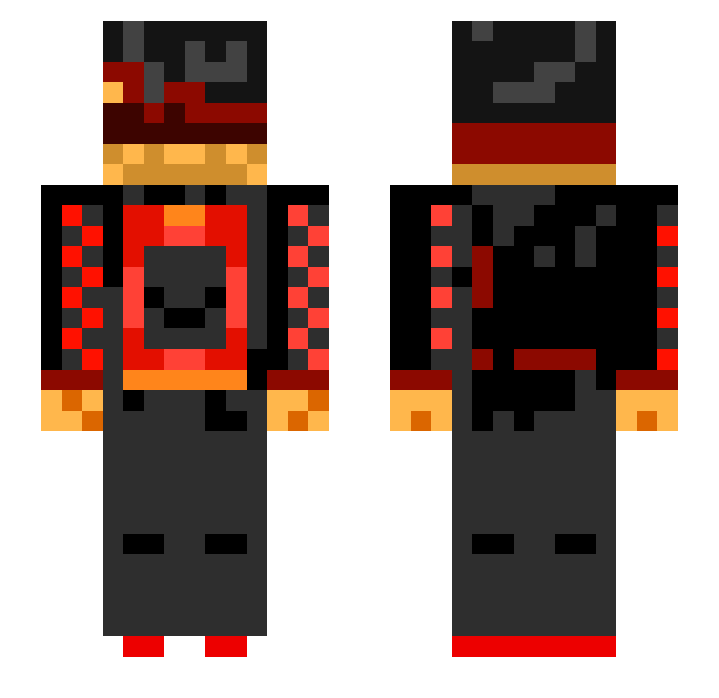 jumbolambo Minecraft skin, front and back view