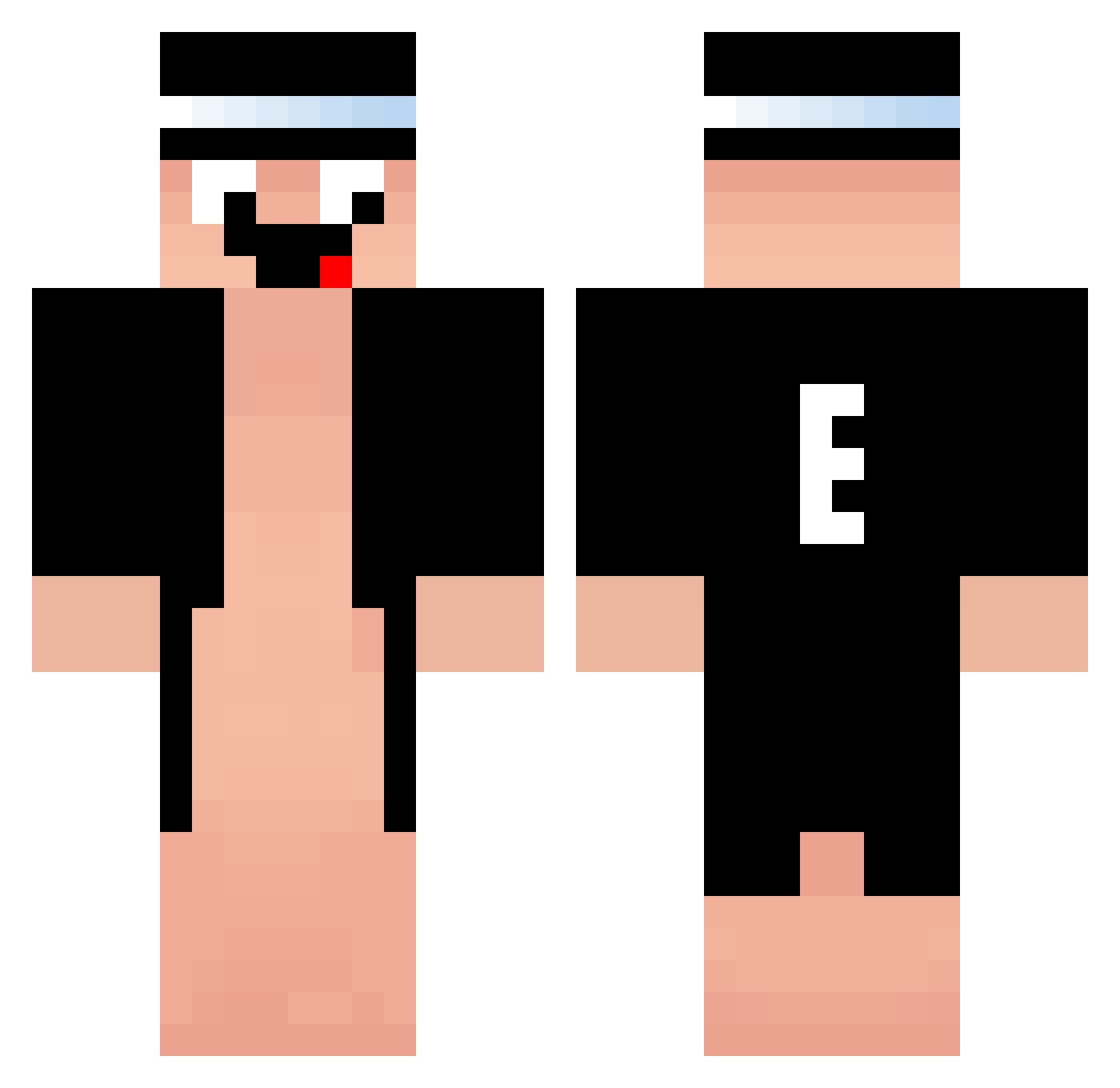 EnzoHeleno Minecraft skin, front and back view