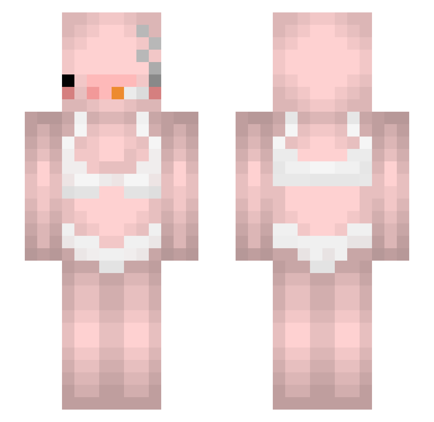 VernierTable638 Minecraft skin, front and back view