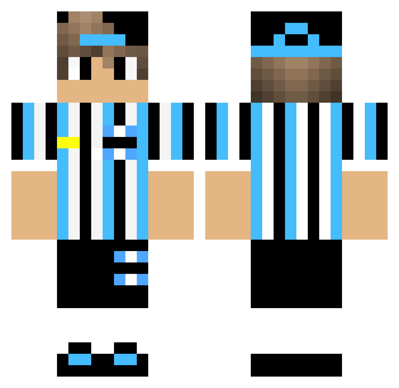 jaider4516 Minecraft skin, front and back view