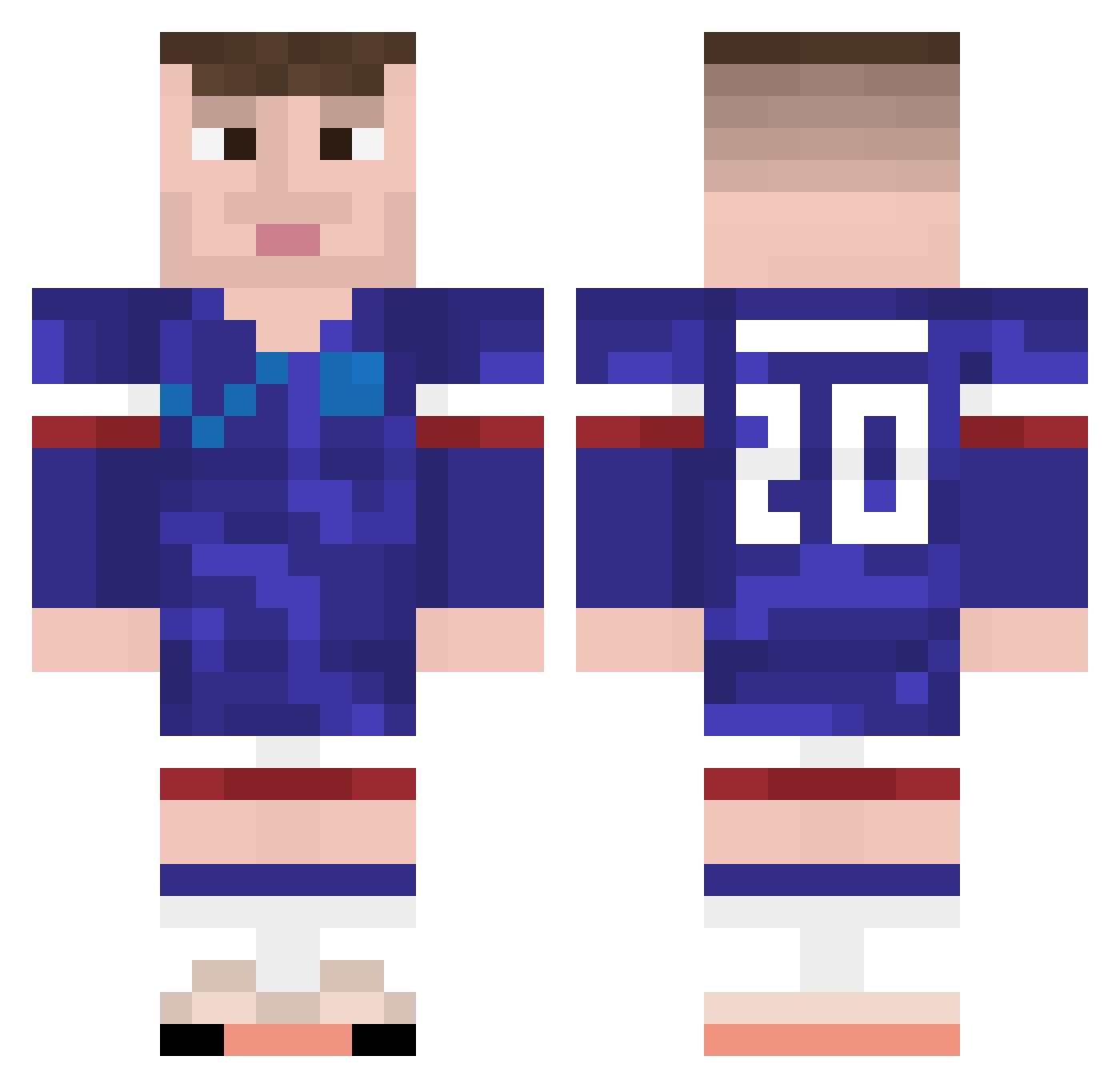 HuiJin_1 Minecraft skin, front and back view