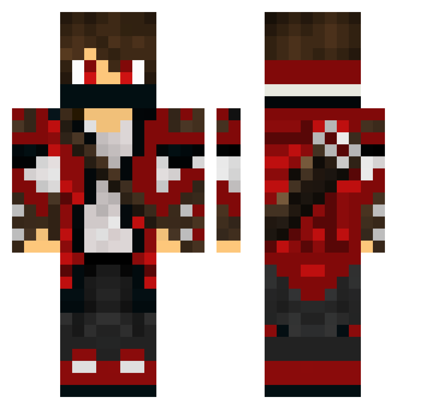 ClarifyMCAlt059 Minecraft skin, front and back view