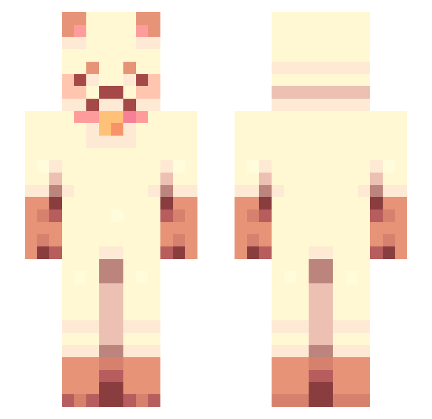 squizz_01 Minecraft skin, front and back view