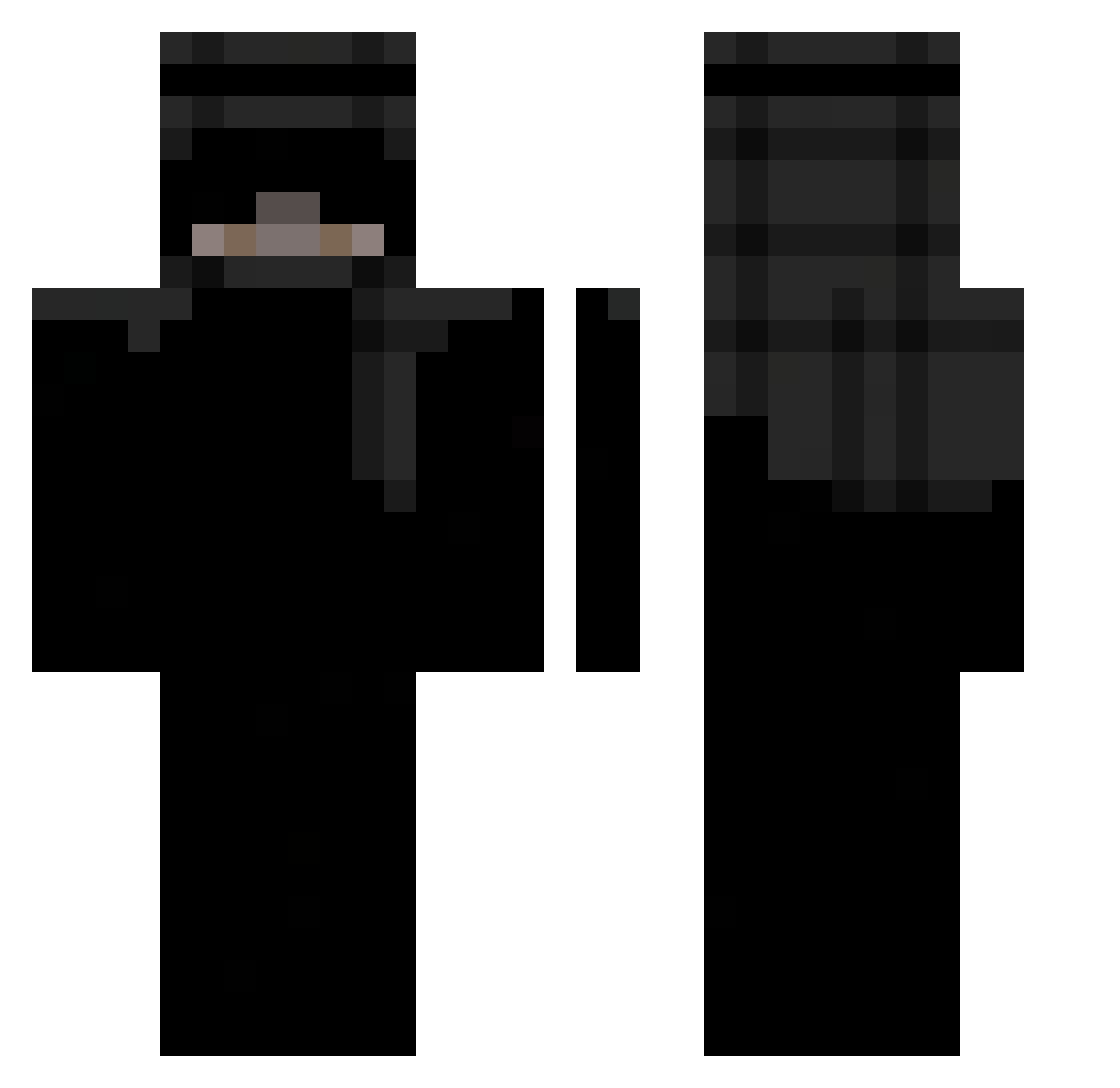 uhhhhhhhhhhhhh_ Minecraft skin, front and back view