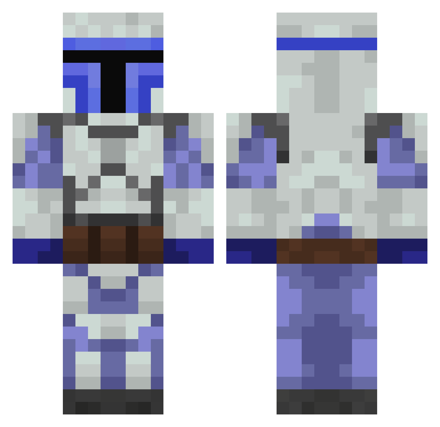 Mine_Maks_pl Minecraft skin, front and back view